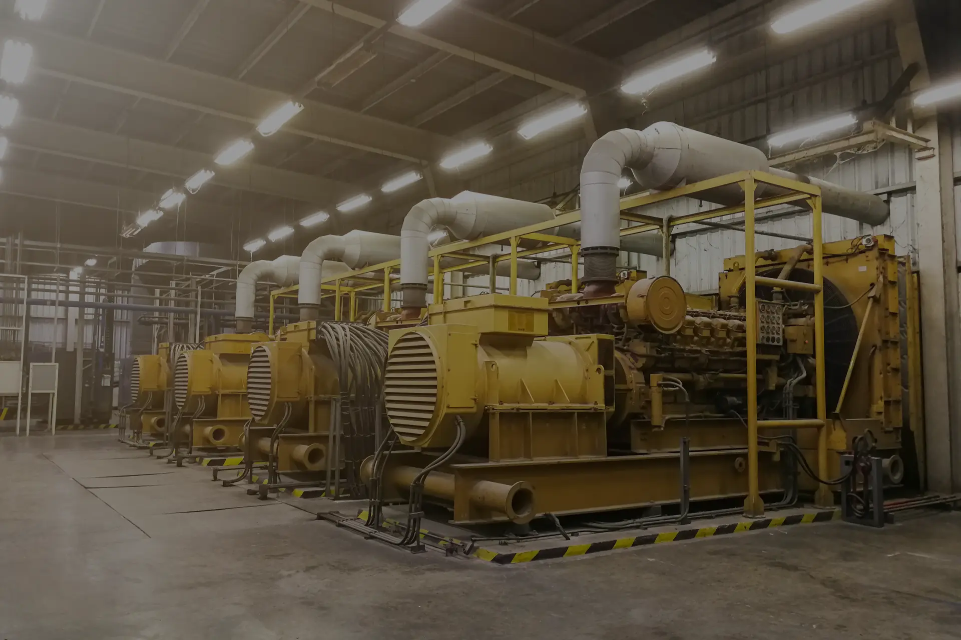Industriella maskiner i fabrik